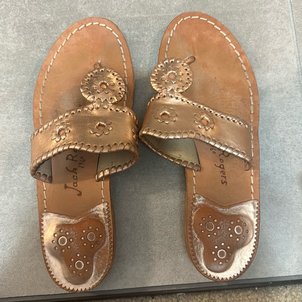 Rose Gold Jack Roger’s Sandals
